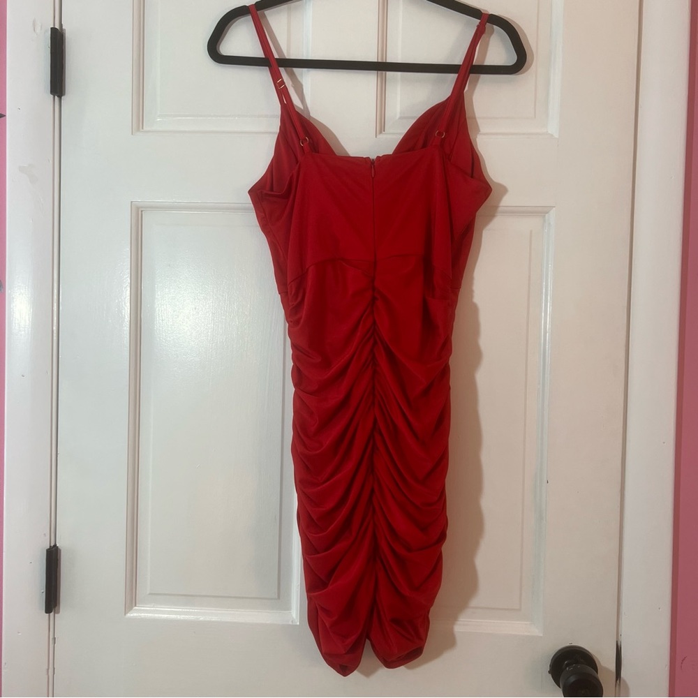 Entry Red Mini Dress - Picture 3 of 12